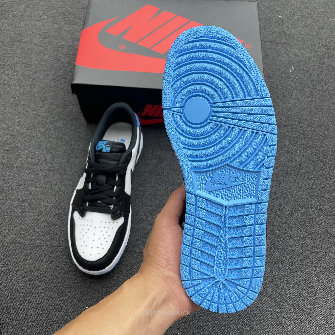 Air Jordan 1 Retro Low OG Black Dark Powder Blue CZ0790-104