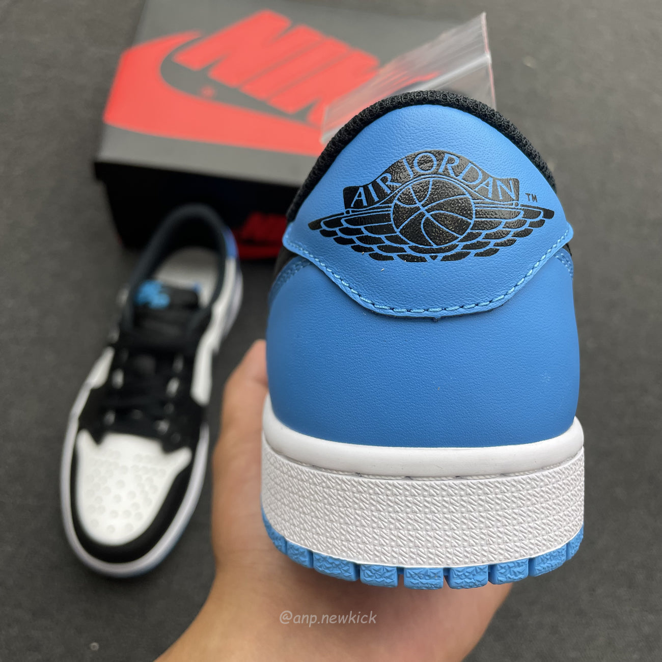 Air Jordan 1 Retro Low OG Black Dark Powder Blue CZ0790-104