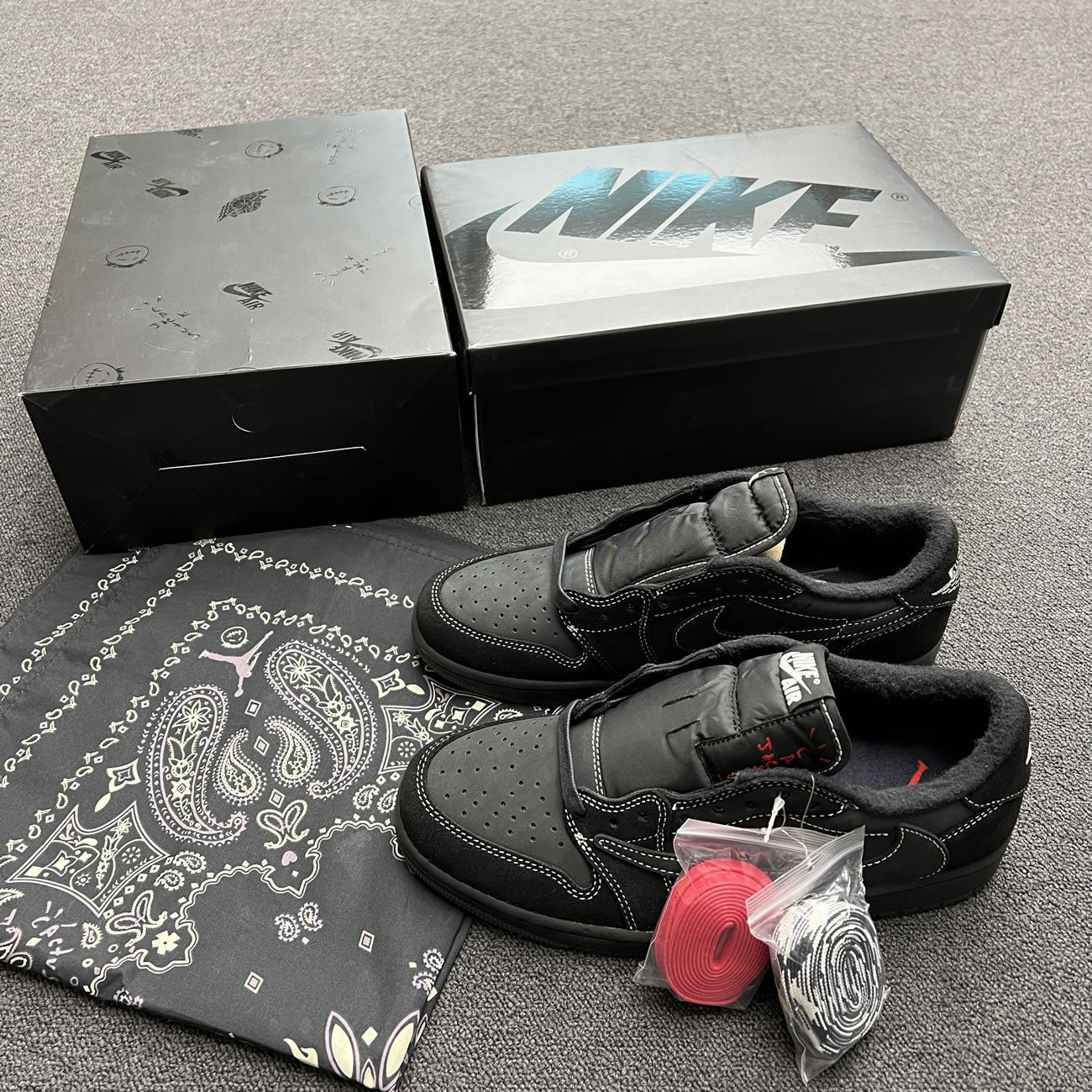 Travis Scott X Nike Air Jordan 1 Retro Low OG SP Black Phantom DM7866-001