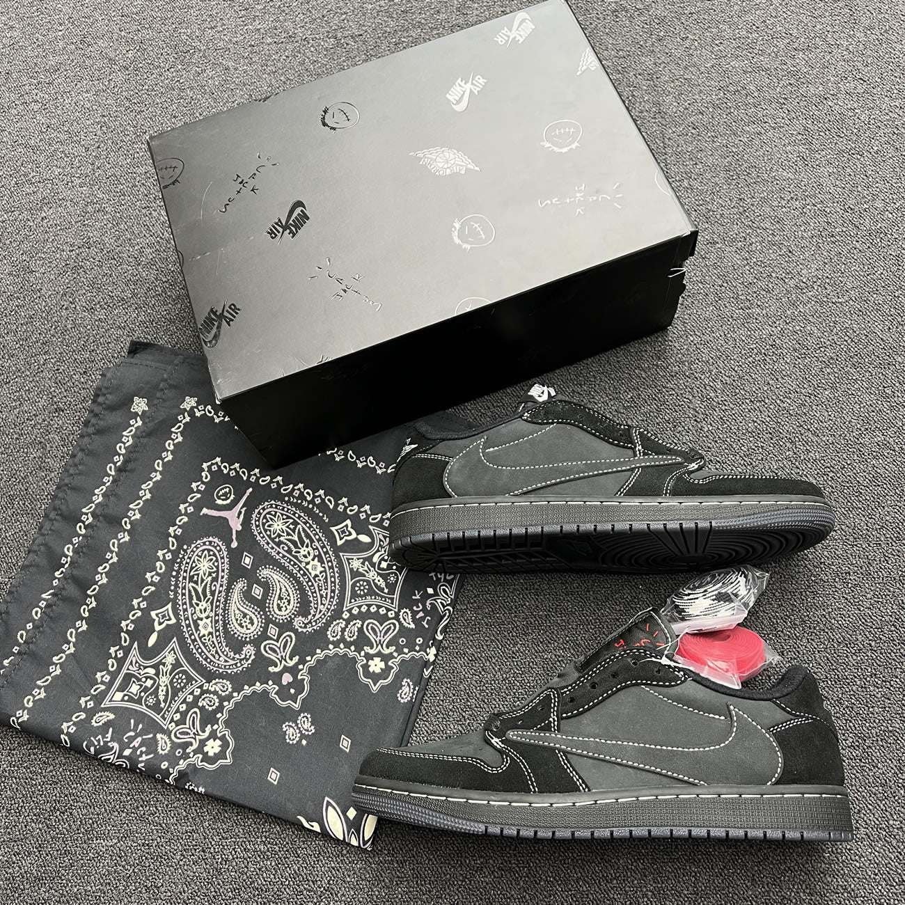 Travis Scott X Nike Air Jordan 1 Retro Low OG SP Black Phantom DM7866-001