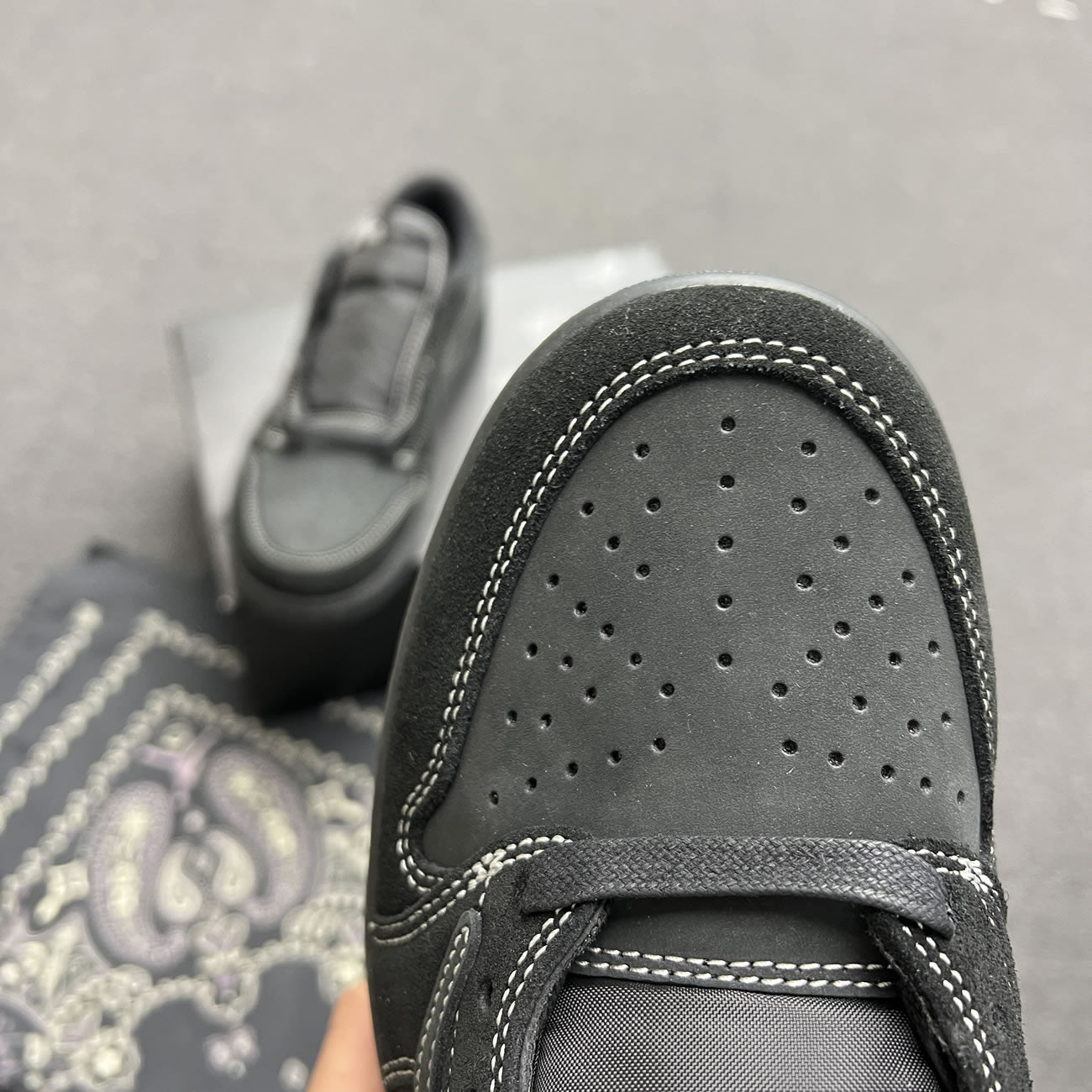 Travis Scott X Nike Air Jordan 1 Retro Low OG SP Black Phantom DM7866-001