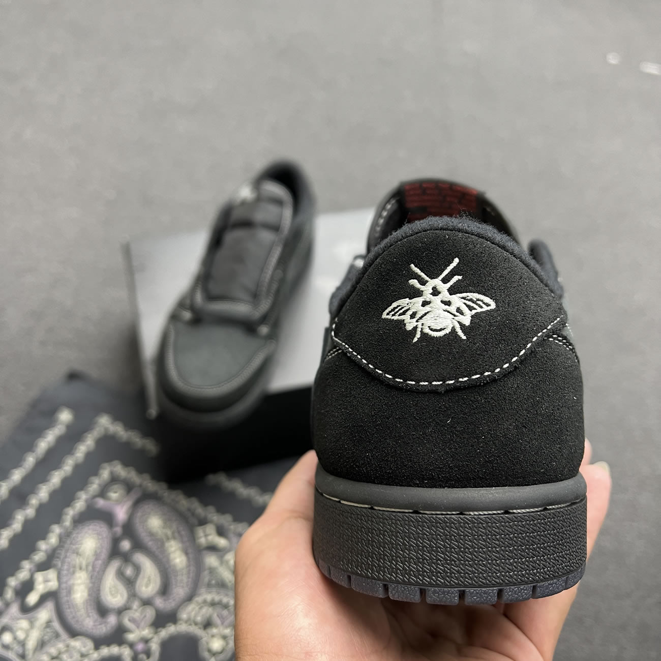 Travis Scott X Nike Air Jordan 1 Retro Low OG SP Black Phantom DM7866-001