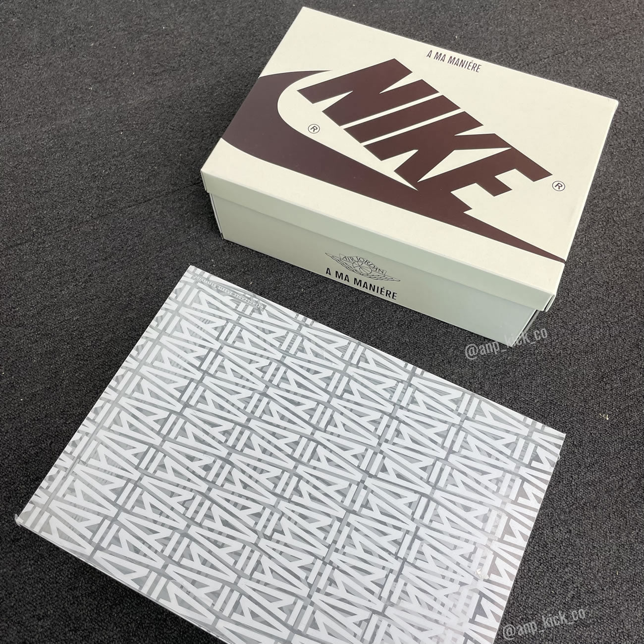 A Ma Mani?e x Air Jordan 1 High OG Sail and Burgundy DO7097-100