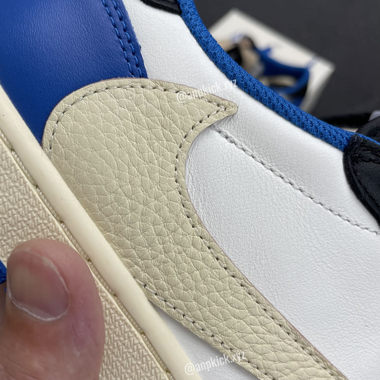 Travis Scott x Air Jordan 1 Retro Low Military Blue Collab With Fragment Cactus Jack Royal DM7866-140