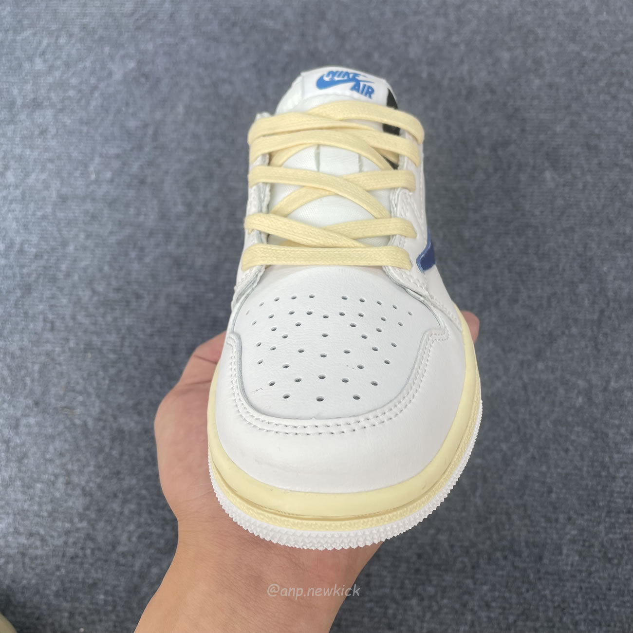 Travis Scott x fragment design x Air Jordan 1 Low White Blue DH68369-186
