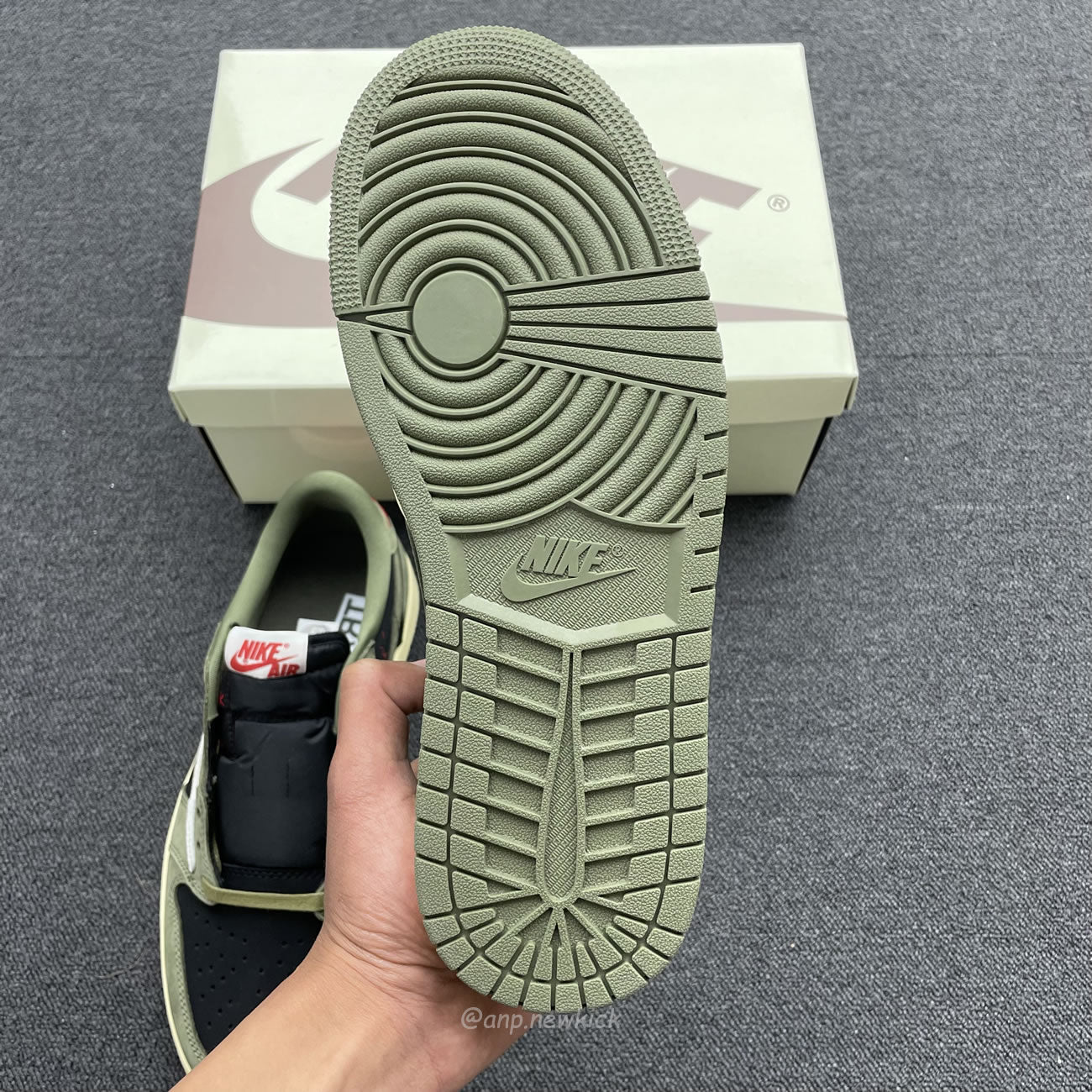 Travis Scott X Nike Air Jordan 1 Retro Low OG SP Black Olive DM7866-002