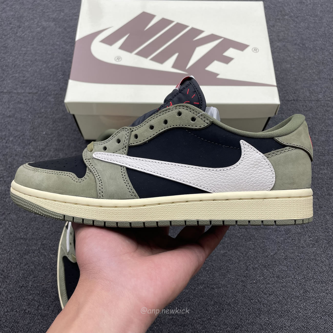 Travis Scott X Nike Air Jordan 1 Retro Low OG SP Black Olive DM7866-002