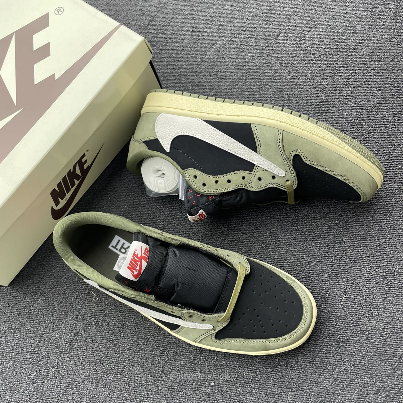 Travis Scott X Nike Air Jordan 1 Retro Low OG SP Black Olive DM7866-002