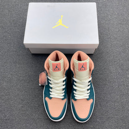 Air Jordan 1 Mid Dark Teal Green BQ6472-308