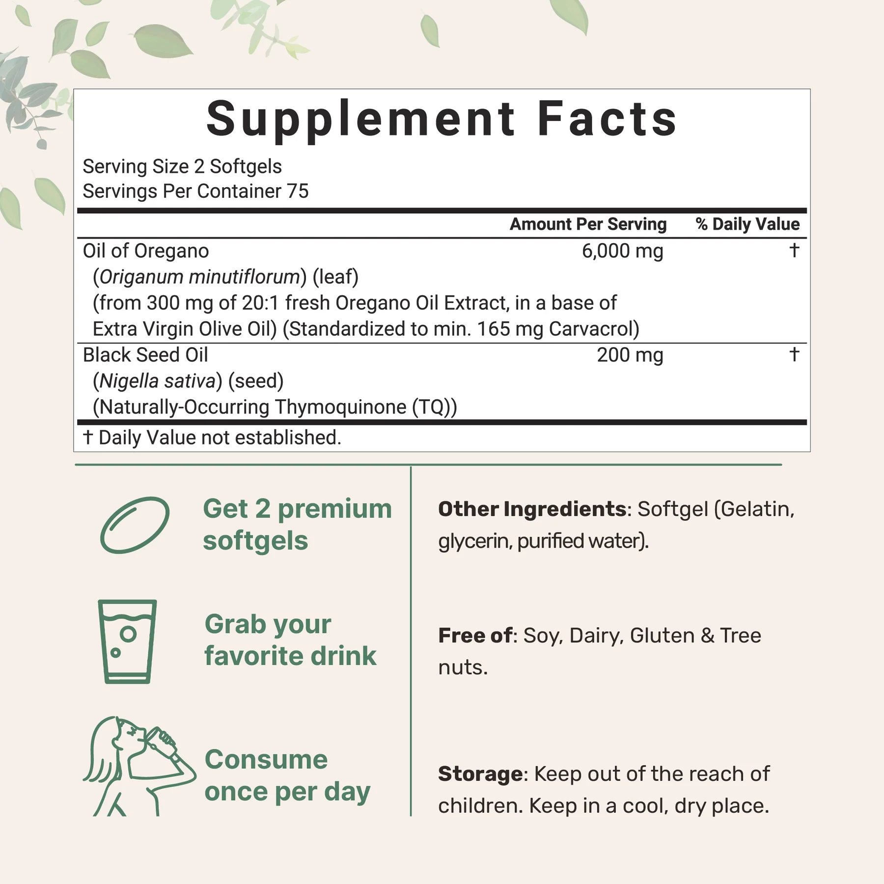 Micro Labs® Oregano Oil Softgels