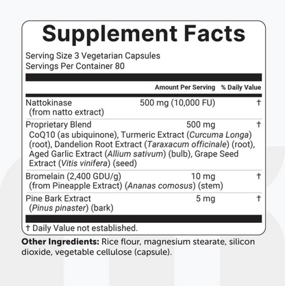 MicroLabs Nattokinase 10,000FU Complex