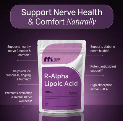 R Alpha Lipoic Acid 600mg with Coconut Oil, 120 Softgels