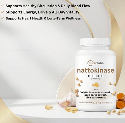 MicroLabs Nattokinase 10,000FU Complex