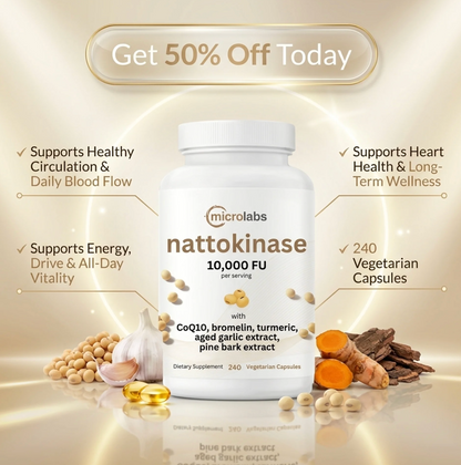 MicroLabs Nattokinase 10,000FU Complex