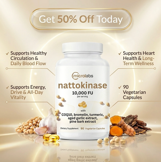 MicroLabs Nattokinase 10,000FU Complex