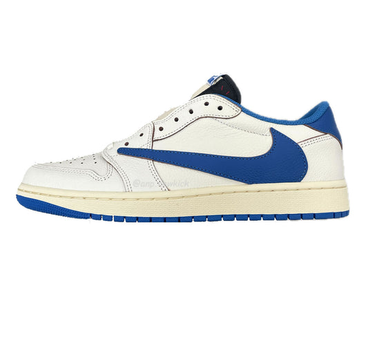 Air Jordan 1 Retro Low OG SP Fragment x Travis Scott Sail Military Blue DM7866-104